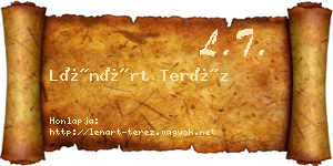 Lénárt Teréz névjegykártya
